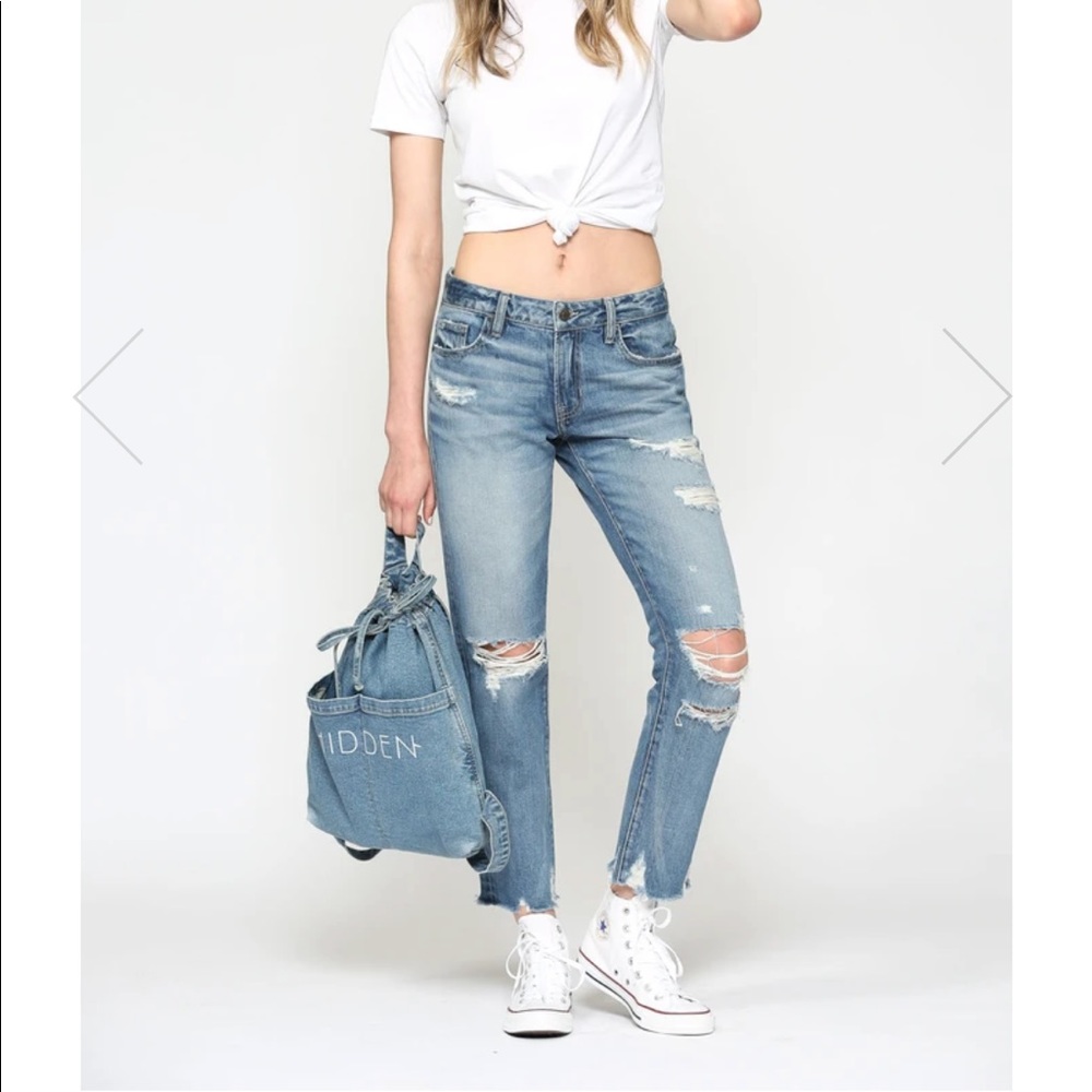 Slim boyfriend jeans